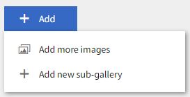 Add sub-gallery button